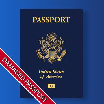 Damaged Passport Image Urgent Passport